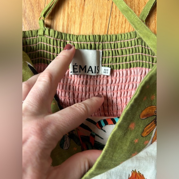 Alemais Evergreen printed maxi linen sundress, XS 2 - Picture 7 of 7